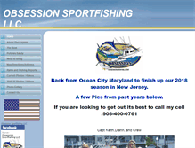 Tablet Screenshot of obsessionfishing.com